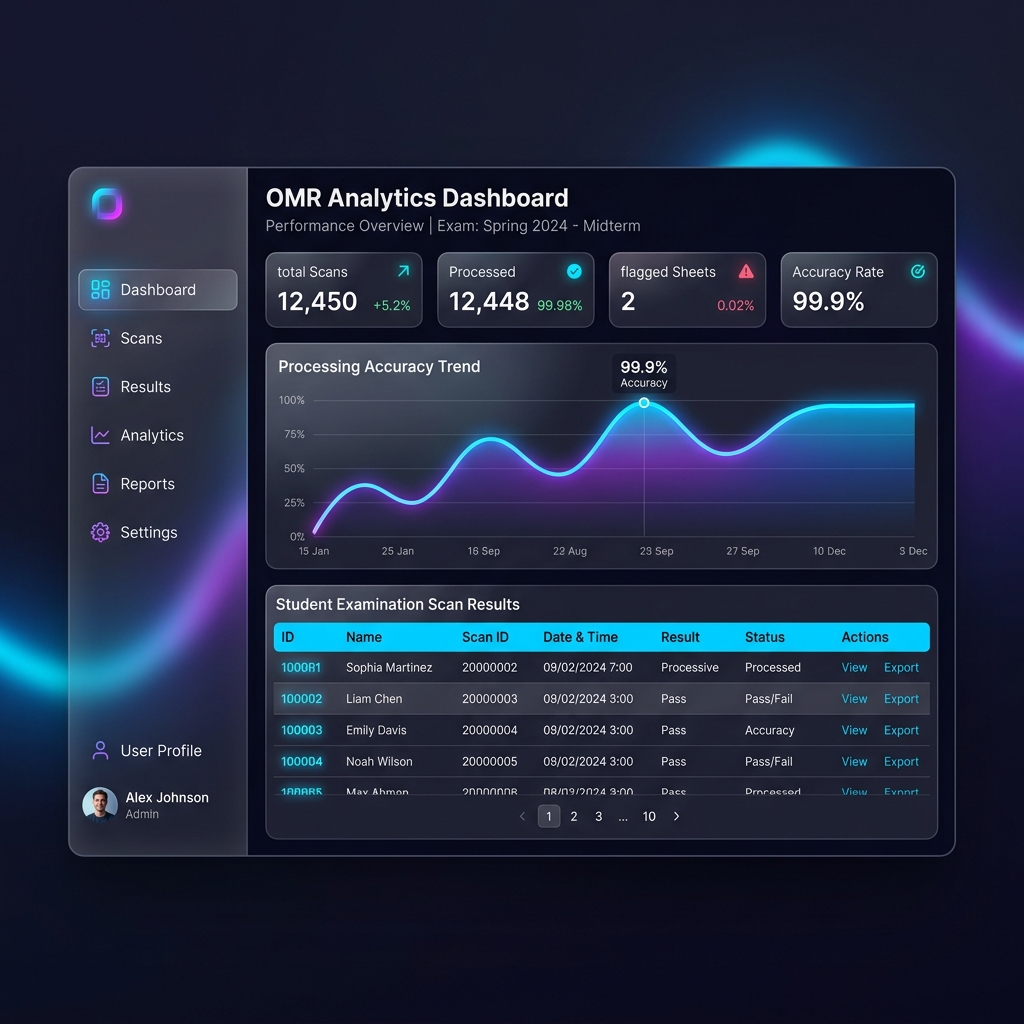 OMR Dashboard Chart